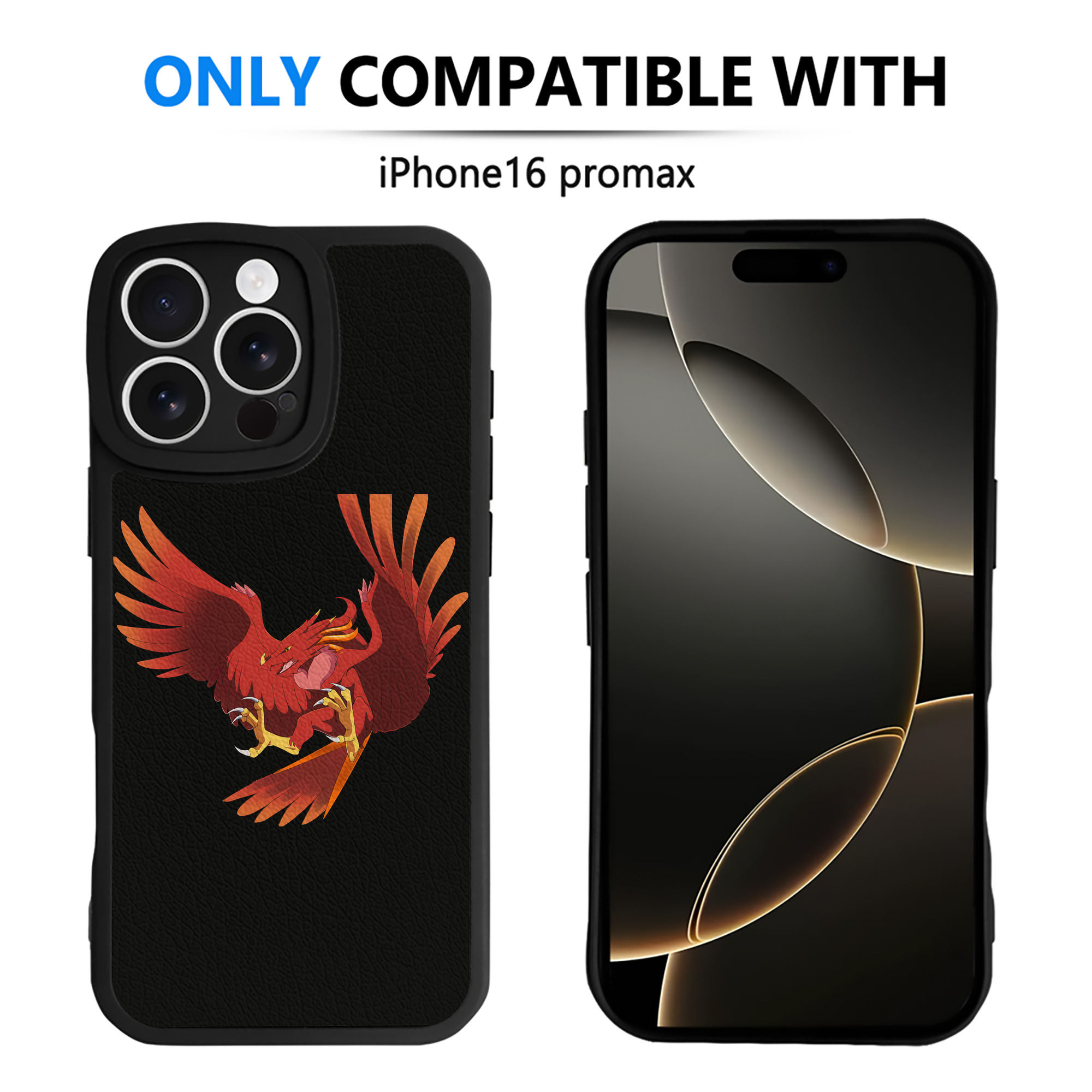 （画像用） Digimon デジタルモンスター/デジモン 【iPhone 16シリーズ対応】シリコンスマホケース（レザー調） 材質：シリコン
